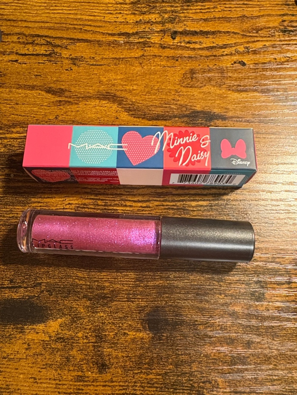MAC x Minnie & Daisy Shimmery Pink Lipglass Gloss